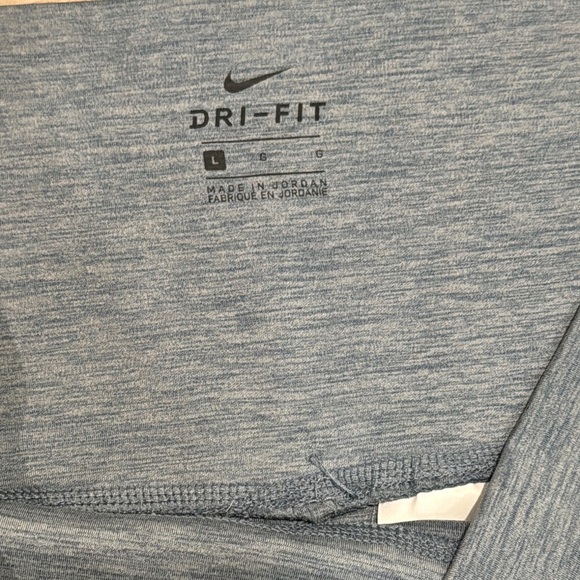 Nike Yoga Ruched High Waisted Ankle Blue Leggings - Picture 8 of 10